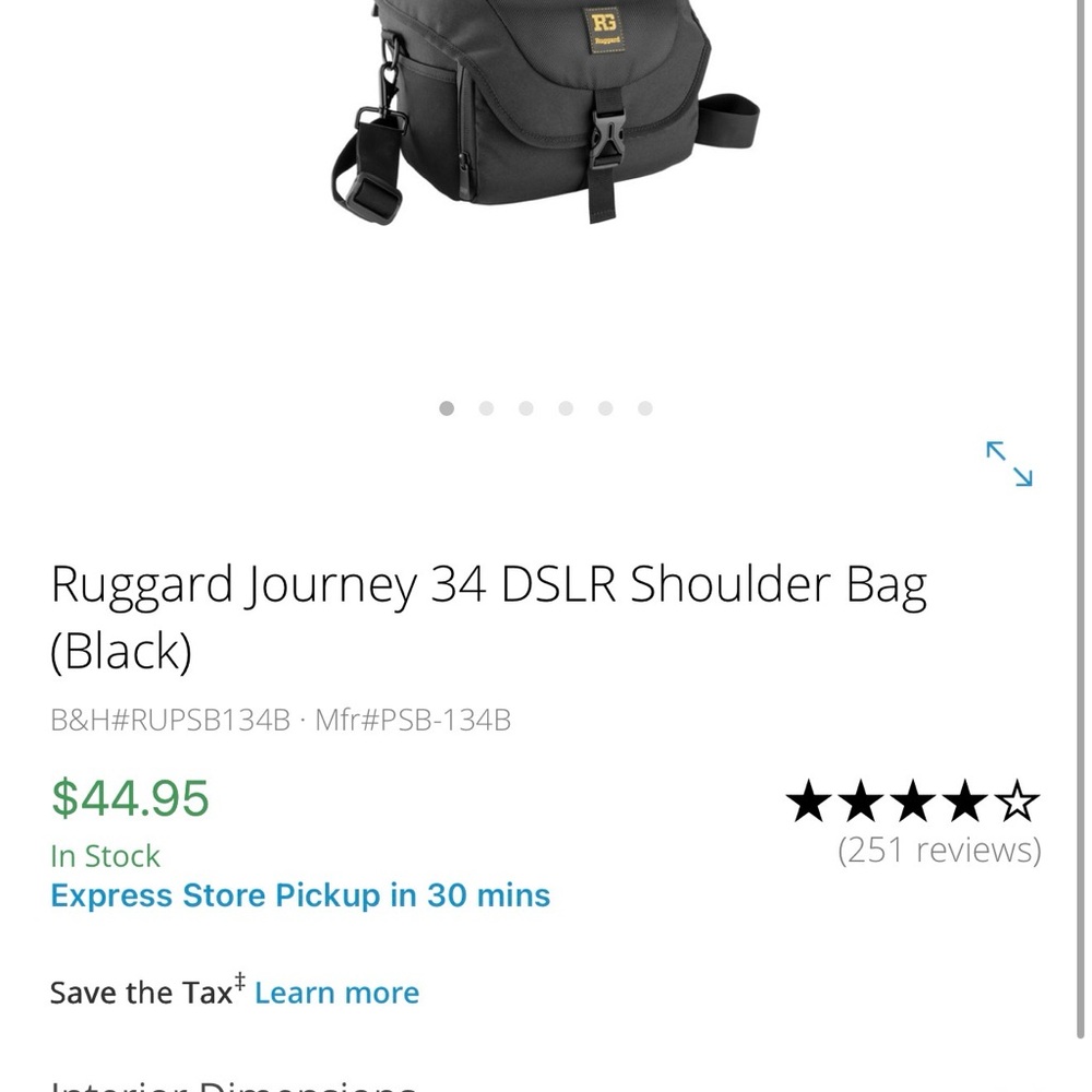 Journey 34 DSLR Shoulder Bag - Black
